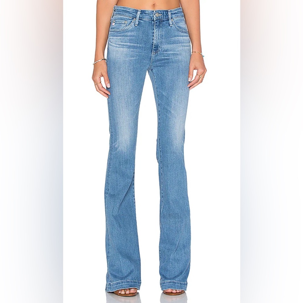 NWT AG Adriano Goldschmied Janis High-Rise Flare Jean Sz 25